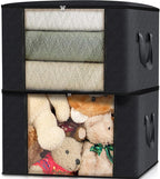 Fab totes Storage Bags, Clothes Blanket Storage Bins Foldable Closet Organizers - Image 5