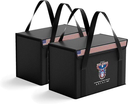 12V 100Ah LiFePO4 Lithium Battery Fireproof Safe Bag Large Capacity by HulkGoo