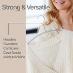 Mawa by Reston Lloyd Euro Series Non-Slip Space Saving Clothes Hanger - Image 4