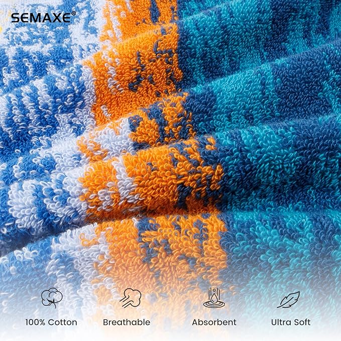 SEMAXE 12 Pack Hand Towels for Bathroom, 100% Cotton Towels - Image 3