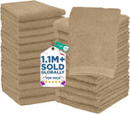 DAN RIVER 24 Pack Wash Cloths for Showering by DanRiver