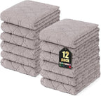Homaxy 12 Pack Dish Towels for Kitchen, Super Soft and Absorbent Coral Velvet by Homaxy