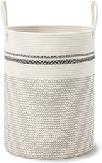 VIPOSCO Large Laundry Hamper, Tall Woven Rope Storage Basket - Image 8