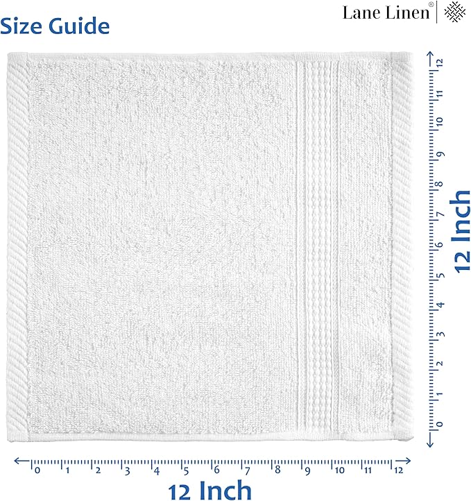 LANE LINEN White Washcloths 24 Pack - Image 5