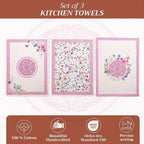 Maison d' Hermine Kitchen Towels Set of 3 100% Cotton 27.50" x 20" Reusable - Image 2