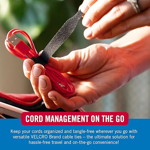 Velcro Brand Reusable Cable Ties, Practical Tech Gifts - Image 3