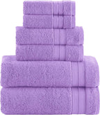 Elegant Comfort Luxury 6-Piece Towel Set, Premium Soft 100% Turkish Cotton by ELEGANTCOMFORT