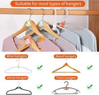 SLMT Clothes Hanger Connector Hooks 100PCS Space Saving Hanger Extender Hooks - Image 3