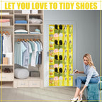 Windyun 40 Over the Door Shoe Organizer Large Mesh Pocket Hanging Shoe Rack - Image 3