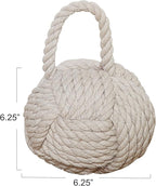 Creative Co-Op Nautical Rope Knot Door Stop - Image 2