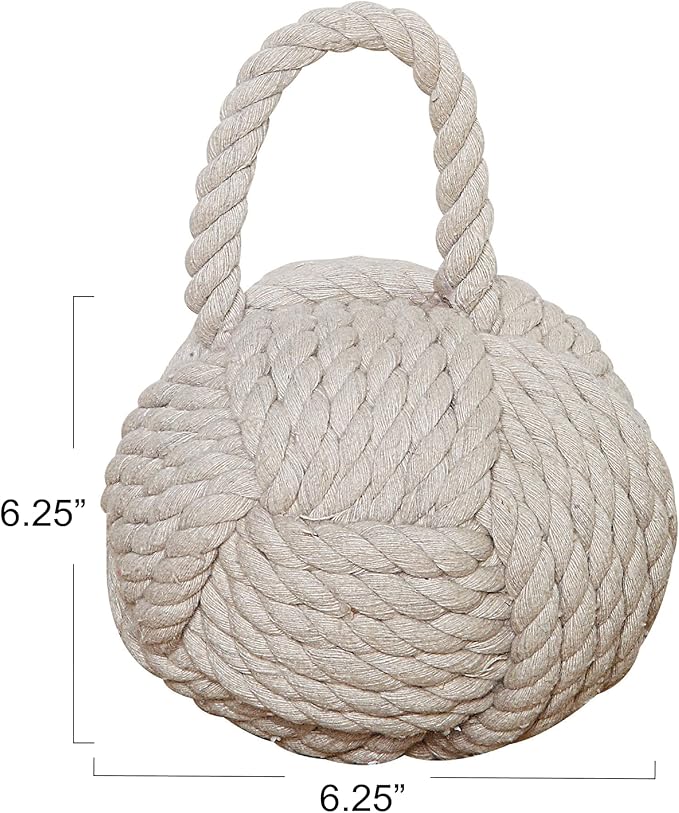 Creative Co-Op Nautical Rope Knot Door Stop - Image 2