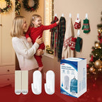 TAILI Hooks for Hanging, 2 Plastic Large Sticky Hooks and 4 Adhesive Strips - Image 2