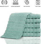 Classic Turkish Towels CTT Luxurious 100% Turkish Cotton Washcloths 6 Pack - Image 4