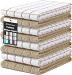Homaxy Premium Cotton Kitchen Towels 16"x 28", Large Natural Ring Spun 390 GSM by Homaxy