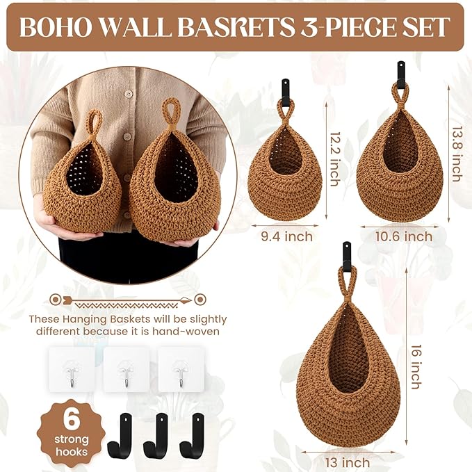 Hanging Fruit Baskets for Kitchen - Image 4