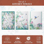 Maison d' Hermine Kitchen Towels Set of 3 100% Cotton 27.50" x 20" Reusable - Image 2