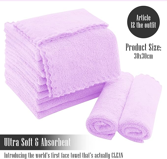 TENSTARS 12 Pack Premium Washcloths Set - Image 2