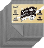 HOMEXCEL Swedish Dishcloths for Kitchen 10 Pack, Sponge Dish Cloth for Counters by HOMEXCEL