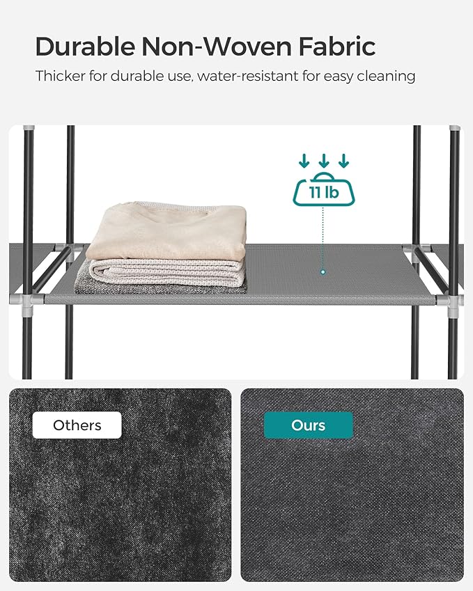 SONGMICS Portable Closet, Wardrobe Closet Organizer - Image 6
