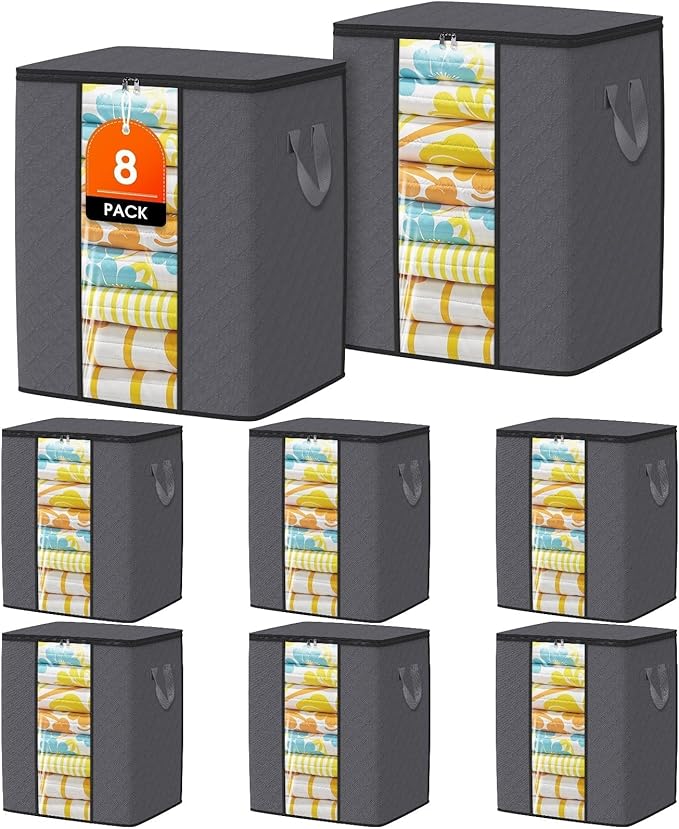Clothes Storage Bags, 80L Large Capacity Containers by Unknown