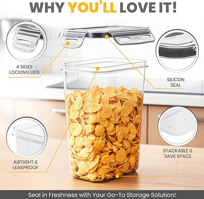 KICHLY Airtight Food Storage Containers Set - Image 4