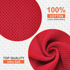 Kitinjoy 100% Cotton Kitchen Dish Cloths, 8 Pack Waffle Weave Ultra Soft - Image 2