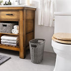 GRANNY SAYS Wicker Bathroom Trash Can, Wicker Waste Basket - Image 2