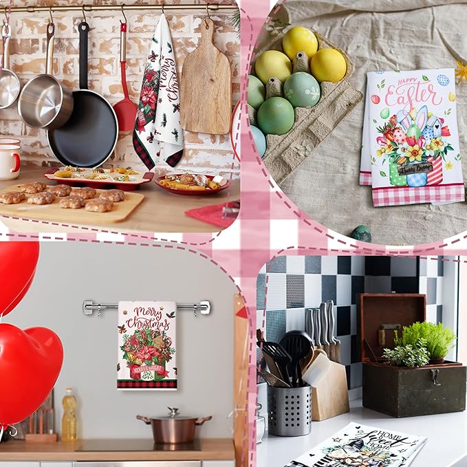 12 Pcs Seasonal Kitchen Towels Set - Image 6
