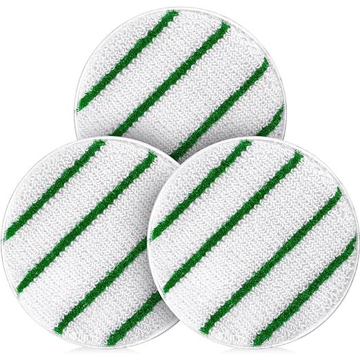 Tioncy 3 Pcs 19 Inches Synthetic Carpet Bonnet Scrubber Brush Carpet Bonnets by Tioncy