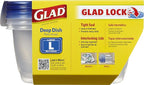 Glad GladWare Deep Dish Food Storage Containers, Large Rectangle - Image 3