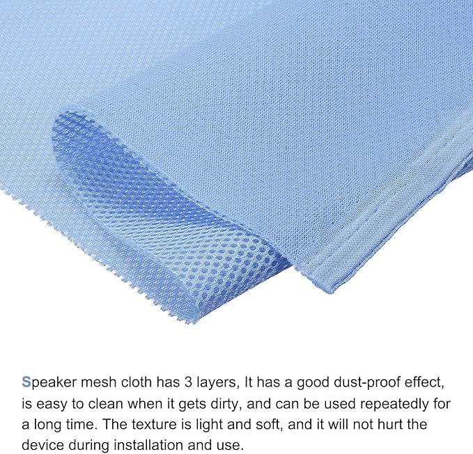 MECCANIXITY Speaker Grill Cloth 20 x 63 Inch Stereo Mesh Fabric Protective - Image 3