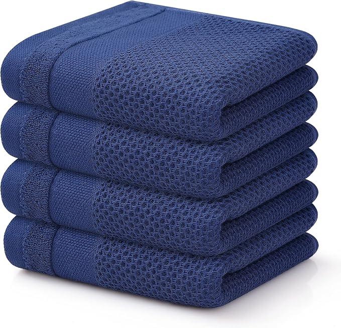 Homaxy 100% Cotton Waffle Weave Kitchen Towels, 13 x 28 Inches Super Absorbent by Homaxy