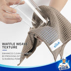 MR.SIGA Waffle Pattern Cleaning Cloths, Reusable Absorbent Microfiber Cleaning - Image 3