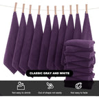 MOONQUEEN Microfiber Facial Cloths Fast Drying Washcloth 12 Pack - Image 3