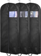 KIMBORA 54" Suit Bags for Closet Storage and Travel, Gusseted Hanging Garment by KIMBORA