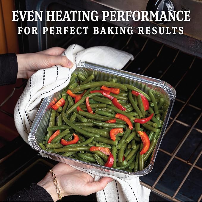 PLASTICPRO Disposable 9'' X 9'' X 2'' Inch Square Aluminum Tin Foil Baking Pans - Image 3