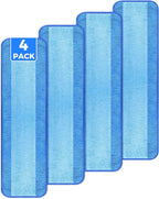 4-Pack Microfiber Cleaning Pads, 18-Inch Microfiber Mop Pads Compatible by wlich