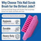 SPARTA Nail Scrub Brush Commercial-Grade, Heavy-Duty Hand and Fingernail Brush - Image 3