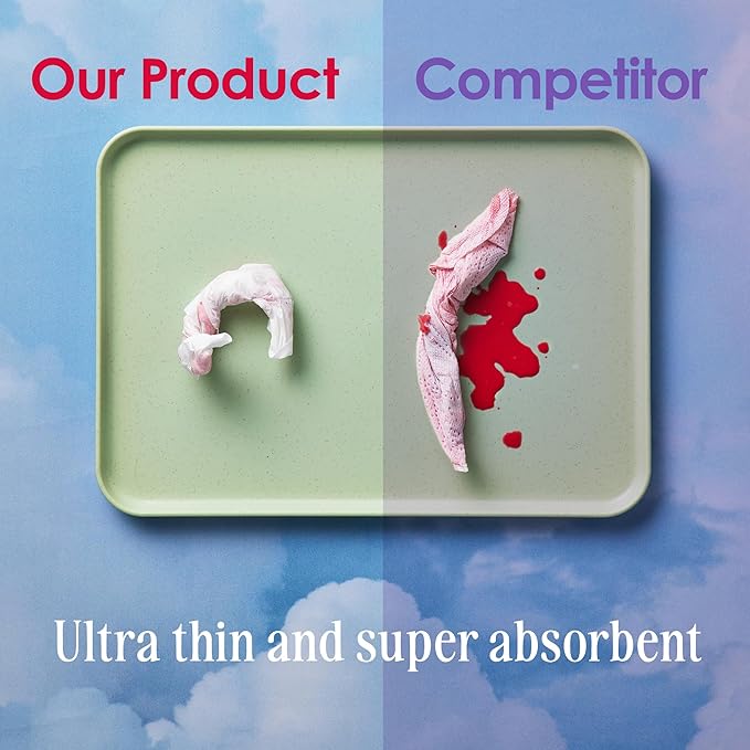 August Menstrual Day & Night Organic Cover Pads, Compostable Wrappers, - Image 3