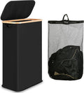 60L Slim Laundry Hamper, Narrow Laundry Basket by iEGrow