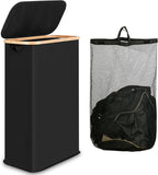 60L Slim Laundry Hamper, Narrow Laundry Basket by iEGrow