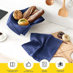 Homaxy Kitchen Towels and Dishcloths Set, 12 x 12 and 13 x 28 Inches, Super - Image 3