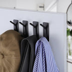 Taozun 4-Pack Black Stainless Steel Adhesive Hooks - Image 3