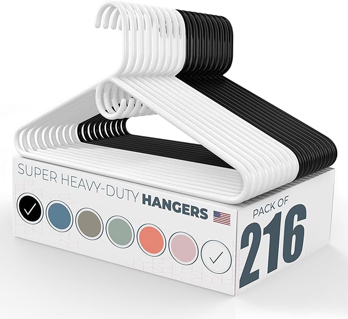 Neaties Super Heavy Duty Clothes Hangers 100+ Pack – Made in The USA - 10lb by NeatiesHangers