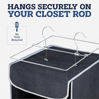 ZOBER Hanging Closet Organizer, 10-Shelf - Image 6