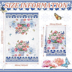Geyoga 6 Pcs Spring Floral Kitchen Towels Flamingo Dish Hand Towels Sunflower - Image 3
