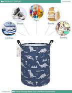 FANKANG Storage Basket, Nursery Hamper Canvas Laundry Basket Foldable - Image 3