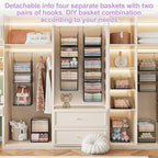 6 Tier Hanging Closet Organizers and Storage Stackable Hanging Closet Shelves - Image 5