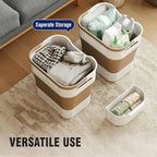 TECHMILLY Collapsible Plastic Laundry Basket Hamper - Image 6