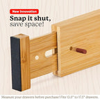 Night Tree Expandable Bamboo Drawer Dividers – Spring-Loaded Wooden Organizers - Image 9